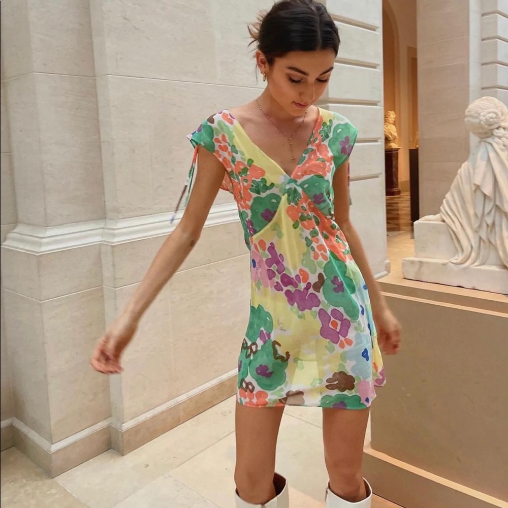 With Jean Lani Floral Dress